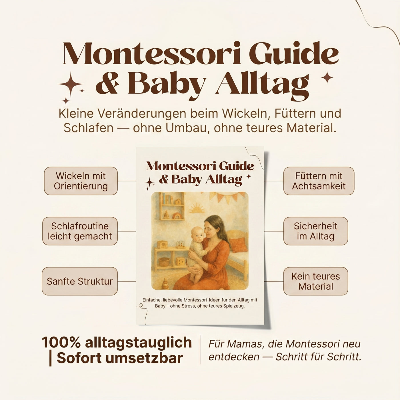 Montessori Guide mit Baby im Alltag