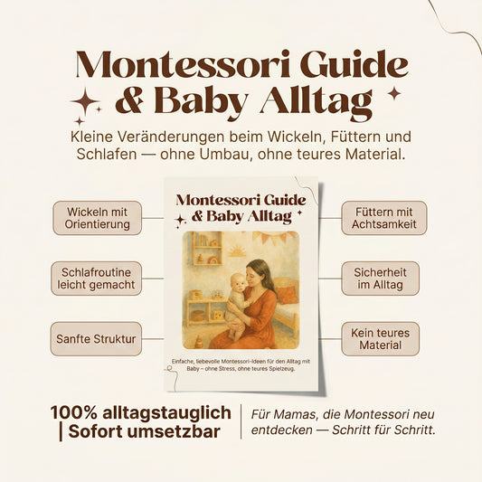 Montessori Guide mit Baby im Alltag